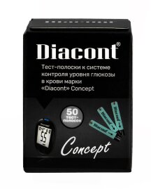 Тест-полоски Диаконт Концепт, 50 шт