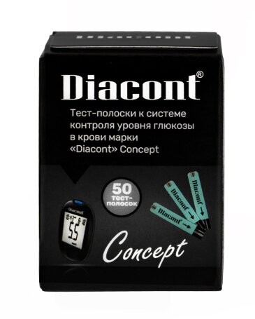 Тест-полоски Диаконт Концепт, 50 шт