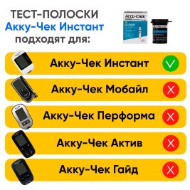 Тест-полоски Акку-Чек Инстант, 50 шт