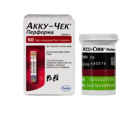 Тест-полоски Акку-Чек Перформа №50, 10 пачек (500 шт)
