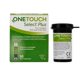 Тест-полоски Ван Тач Селект Плюс, 50 шт