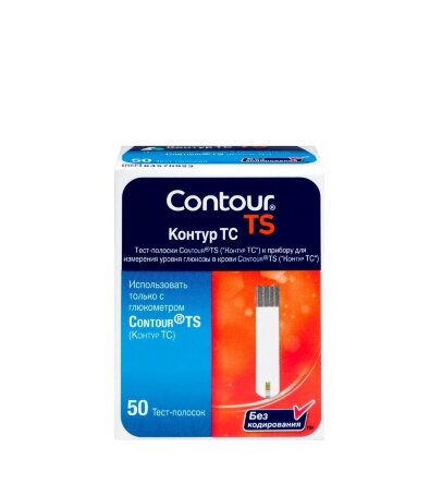 Тест-полоски Контур ТС №50, 10 пачек (500 шт)