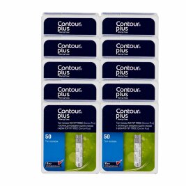Тест-полоски Контур Плюс №50, 10 пачек (500 шт)